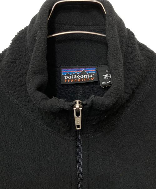 Patagonia SYNCHILLA（パタゴニア シンチラ）Patagonia SYNCHILLA (パタゴニア シンチラ) フリースジャケット ブラック サイズ:Mの古着・服飾アイテム