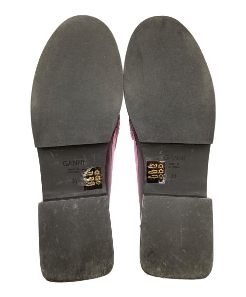 GANNI（ガニー）Ganni (ガニー) ローファー パープル サイズ:38の古着・服飾アイテム