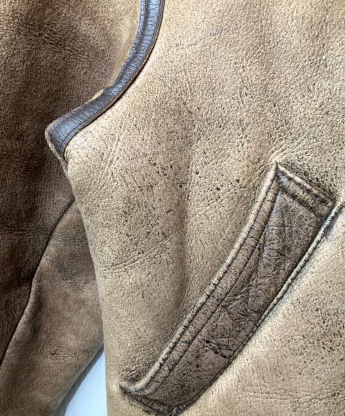 AVIREX（アヴィレックス）AVIREX (アヴィレックス) ムートンジャケット ブラウン サイズ:40の古着・服飾アイテム