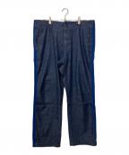 Engineered Garmentsエンジニアドガーメンツ）の古着「サイドラインパンツ」｜ブルー