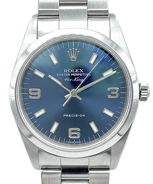 ROLEX（ロレックス）ROLEX (ロレックス) Air-King エアキング Ref:14000M 青文字盤 青文字盤 サイズ:34mm/19cmの古着・服飾アイテム
