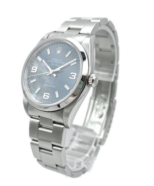 ROLEX（ロレックス）ROLEX (ロレックス) Air-King エアキング Ref:14000M 青文字盤 青文字盤 サイズ:34mm/19cmの古着・服飾アイテム