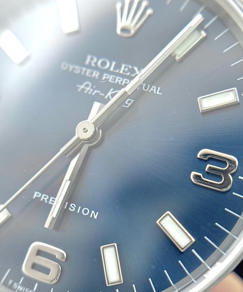 ROLEX（ロレックス）ROLEX (ロレックス) Air-King エアキング Ref:14000M 青文字盤 青文字盤 サイズ:34mm/19cmの古着・服飾アイテム