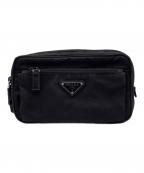 PRADAプラダ）の古着「Re-Nylon xサフィアーノレザー ベルトバッグ」