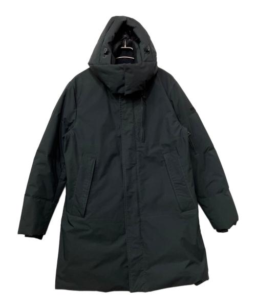 DUNO（デュノ）DUNO (デュノ) ポリエステルフーデッドダウンコート ブラック サイズ:44の古着・服飾アイテム