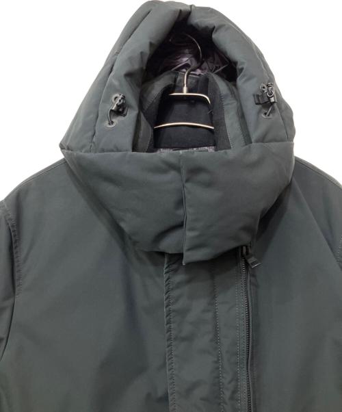 DUNO（デュノ）DUNO (デュノ) ポリエステルフーデッドダウンコート ブラック サイズ:44の古着・服飾アイテム