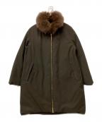 MUSEミューズ）の古着「ロングダウンジャケット」｜ブラウン