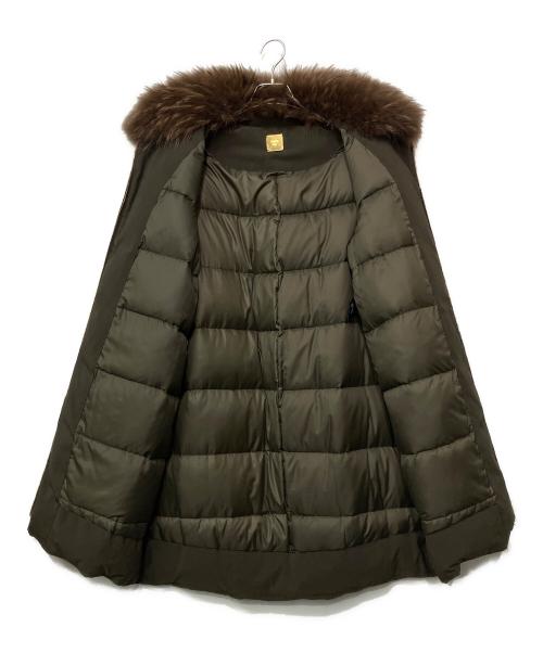 MUSE（ミューズ）MUSE (ミューズ) ロングダウンジャケット ブラウン サイズ:36の古着・服飾アイテム