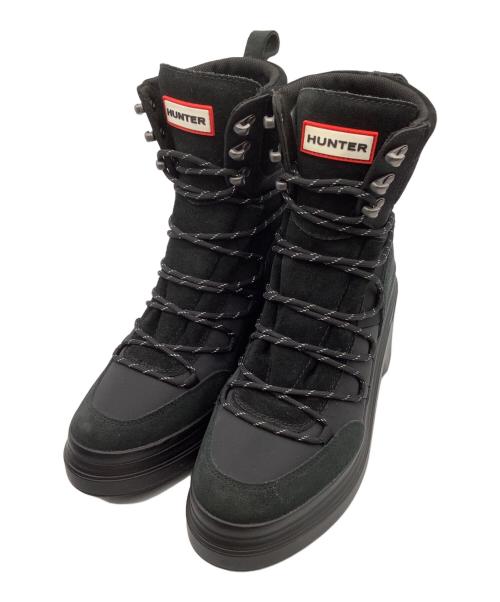 HUNTER（ハンター）HUNTER (ハンター) レースアップブーツ ブラック サイズ:UK5の古着・服飾アイテム