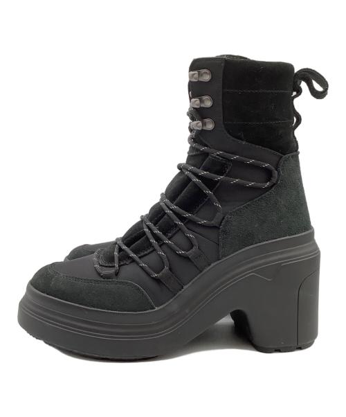 HUNTER（ハンター）HUNTER (ハンター) レースアップブーツ ブラック サイズ:UK5の古着・服飾アイテム