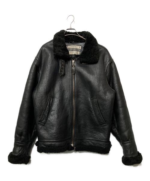DAVOUCCI（ダボッチ）DAVOUCCI (ダボッチ) ムートンジャケット ブラック サイズ:不明の古着・服飾アイテム
