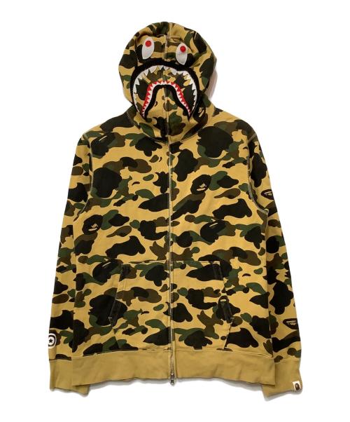 A BATHING APE（ア ベイシング エイプ）A BATHING APE (ア ベイシング エイプ) ABC CAMO SHARK WIDE FIT FULL ZIP DOUBLE HOODIE マルチカラー サイズ:XLの古着・服飾アイテム