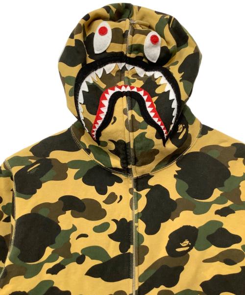 A BATHING APE（ア ベイシング エイプ）A BATHING APE (ア ベイシング エイプ) ABC CAMO SHARK WIDE FIT FULL ZIP DOUBLE HOODIE マルチカラー サイズ:XLの古着・服飾アイテム