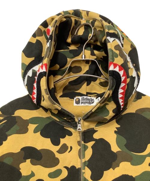 A BATHING APE（ア ベイシング エイプ）A BATHING APE (ア ベイシング エイプ) ABC CAMO SHARK WIDE FIT FULL ZIP DOUBLE HOODIE マルチカラー サイズ:XLの古着・服飾アイテム