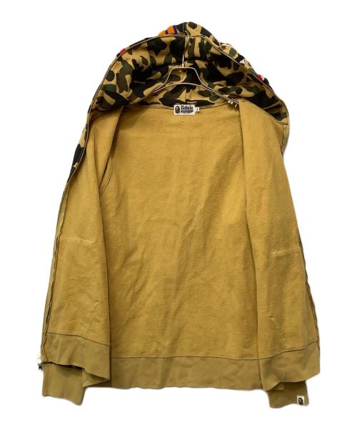 A BATHING APE（ア ベイシング エイプ）A BATHING APE (ア ベイシング エイプ) ABC CAMO SHARK WIDE FIT FULL ZIP DOUBLE HOODIE マルチカラー サイズ:XLの古着・服飾アイテム