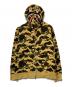A BATHING APE（ア ベイシング エイプ）の古着「ABC CAMO SHARK WIDE FIT FULL ZIP DOUBLE HOODIE」｜マルチカラー