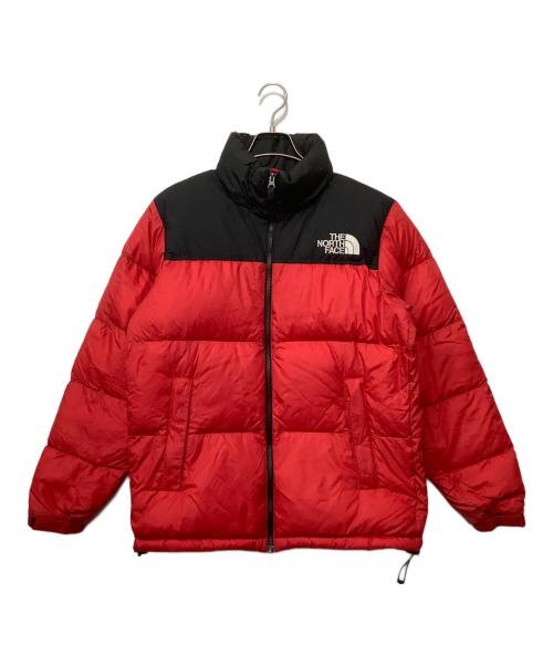 THE NORTH FACE（ザ ノース フェイス）THE NORTH FACE (ザ ノース フェイス) ダウンジャケット レッド×ブラック サイズ:Lの古着・服飾アイテム