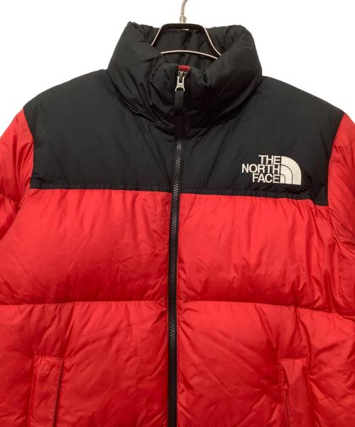 THE NORTH FACE（ザ ノース フェイス）THE NORTH FACE (ザ ノース フェイス) ダウンジャケット レッド×ブラック サイズ:Lの古着・服飾アイテム