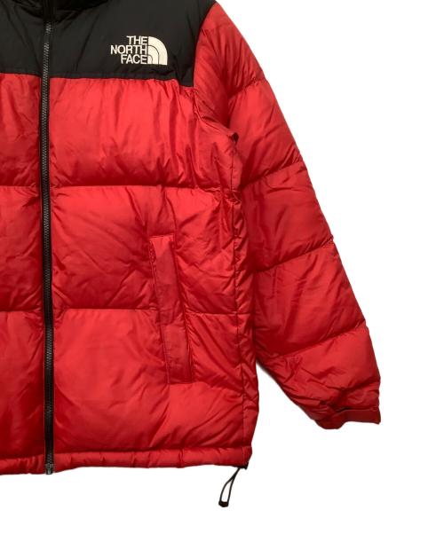 THE NORTH FACE（ザ ノース フェイス）THE NORTH FACE (ザ ノース フェイス) ダウンジャケット レッド×ブラック サイズ:Lの古着・服飾アイテム