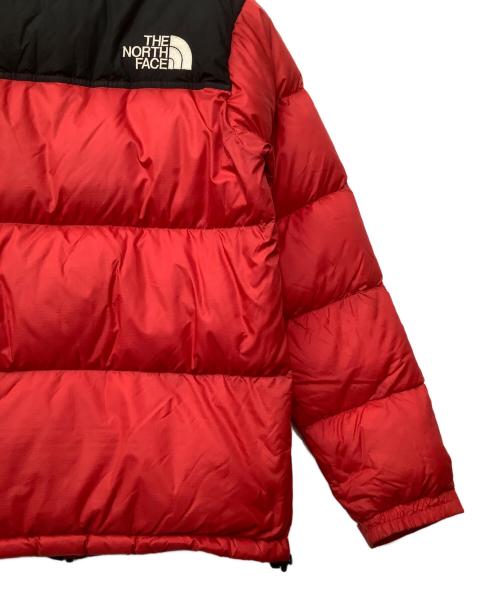 THE NORTH FACE（ザ ノース フェイス）THE NORTH FACE (ザ ノース フェイス) ダウンジャケット レッド×ブラック サイズ:Lの古着・服飾アイテム