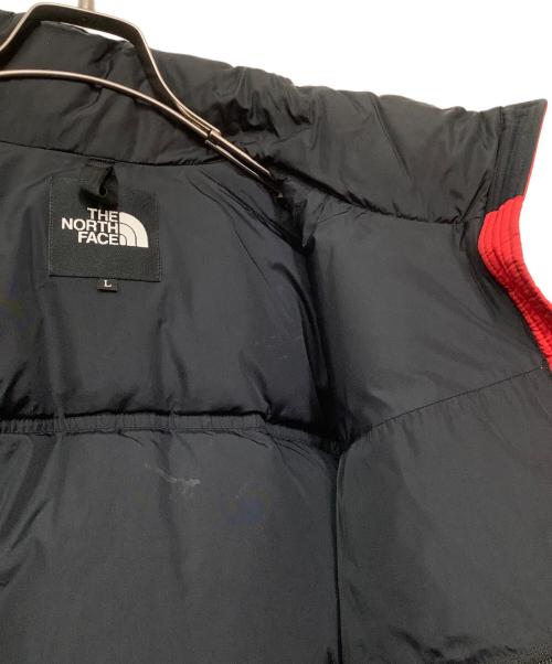 THE NORTH FACE（ザ ノース フェイス）THE NORTH FACE (ザ ノース フェイス) ダウンジャケット レッド×ブラック サイズ:Lの古着・服飾アイテム