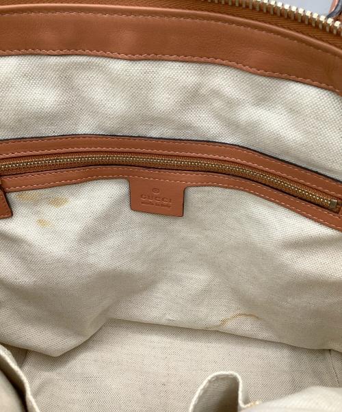 GUCCI（グッチ）GUCCI (グッチ) ハートビット　2WAYバッグ ブラウンの古着・服飾アイテム