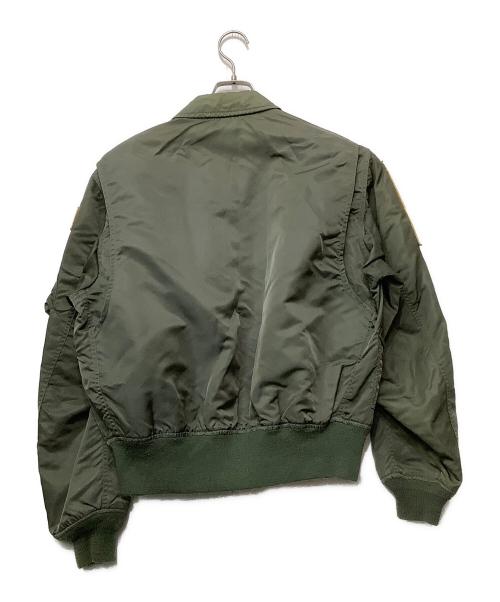 AVIREX（アヴィレックス）AVIREX (アヴィレックス) ジップジャケット グリーン サイズ:Lの古着・服飾アイテム