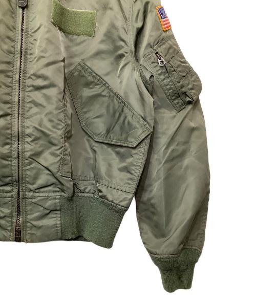 AVIREX（アヴィレックス）AVIREX (アヴィレックス) ジップジャケット グリーン サイズ:Lの古着・服飾アイテム