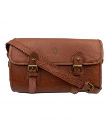 POLO RALPH LAUREN（ポロ・ラルフローレン）の古着「レザーショルダーバッグ」｜ブラウン