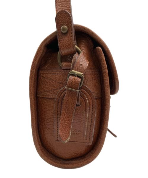 POLO RALPH LAUREN（ポロ・ラルフローレン）POLO RALPH LAUREN (ポロ・ラルフローレン) レザーショルダーバッグ ブラウンの古着・服飾アイテム