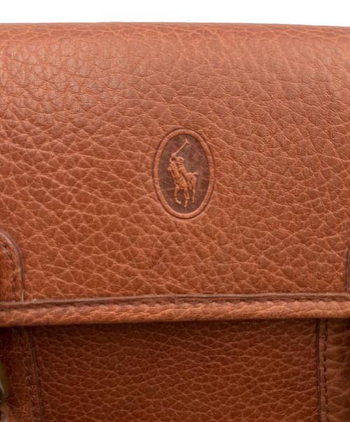 POLO RALPH LAUREN（ポロ・ラルフローレン）POLO RALPH LAUREN (ポロ・ラルフローレン) レザーショルダーバッグ ブラウンの古着・服飾アイテム