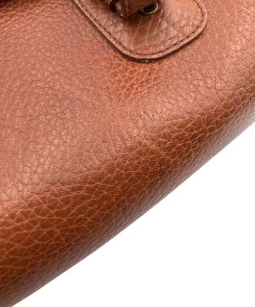 POLO RALPH LAUREN（ポロ・ラルフローレン）POLO RALPH LAUREN (ポロ・ラルフローレン) レザーショルダーバッグ ブラウンの古着・服飾アイテム