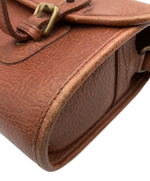 POLO RALPH LAUREN（ポロ・ラルフローレン）POLO RALPH LAUREN (ポロ・ラルフローレン) レザーショルダーバッグ ブラウンの古着・服飾アイテム