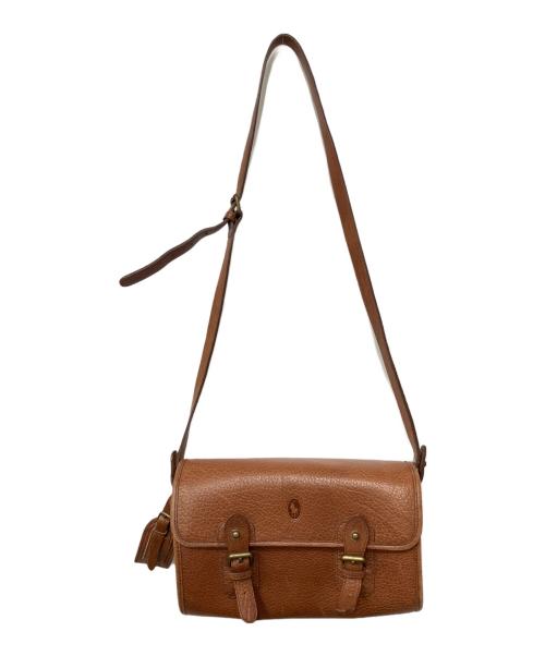 POLO RALPH LAUREN（ポロ・ラルフローレン）POLO RALPH LAUREN (ポロ・ラルフローレン) レザーショルダーバッグ ブラウンの古着・服飾アイテム