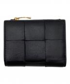 BOTTEGA VENETAボッテガベネタ）の古着「カセットスモール2つ折りウォレット 2つ折り財布」｜ブラック