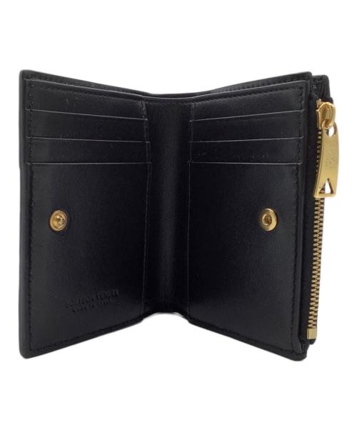 BOTTEGA VENETA（ボッテガベネタ）BOTTEGA VENETA (ボッテガベネタ) カセットスモール2つ折りウォレット 2つ折り財布 ブラックの古着・服飾アイテム
