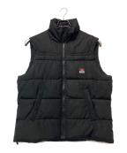 DIESELディーゼル）の古着「中綿ベスト」｜ブラック