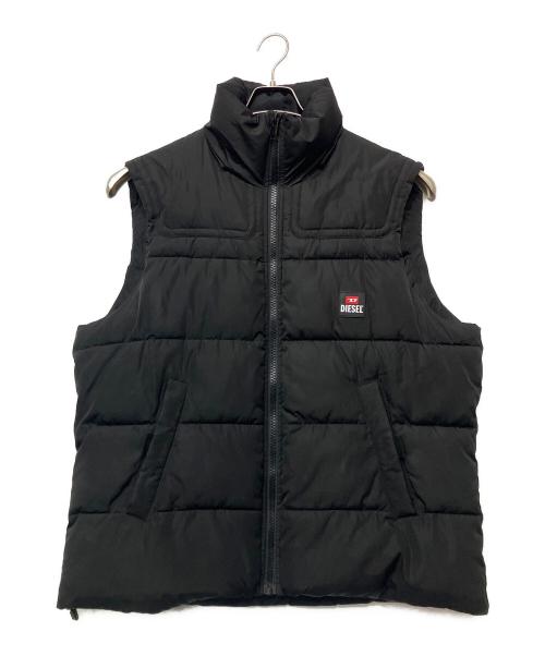 DIESEL（ディーゼル）DIESEL (ディーゼル) 中綿ベスト ブラック サイズ:Lの古着・服飾アイテム