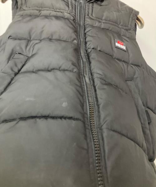 DIESEL（ディーゼル）DIESEL (ディーゼル) 中綿ベスト ブラック サイズ:Lの古着・服飾アイテム