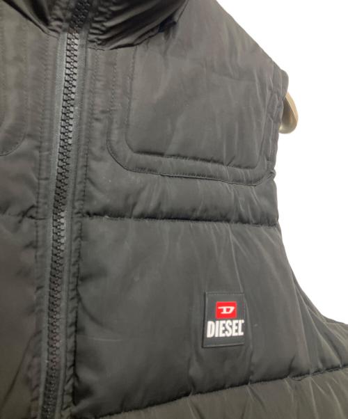 DIESEL（ディーゼル）DIESEL (ディーゼル) 中綿ベスト ブラック サイズ:Lの古着・服飾アイテム