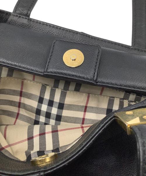 BURBERRY（バーバリー）BURBERRY (バーバリー) トートバッグ ブラックの古着・服飾アイテム