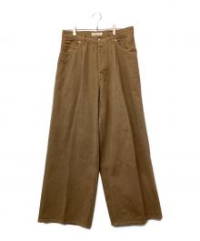 beautiful people（ビューティフルピープル）の古着「organic FOXbrown denim trousers fit」｜ブラウン