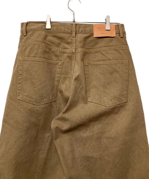 beautiful people（ビューティフルピープル）beautiful people (ビューティフルピープル) organic FOXbrown denim trousers fit ブラウン サイズ:W38の古着・服飾アイテム