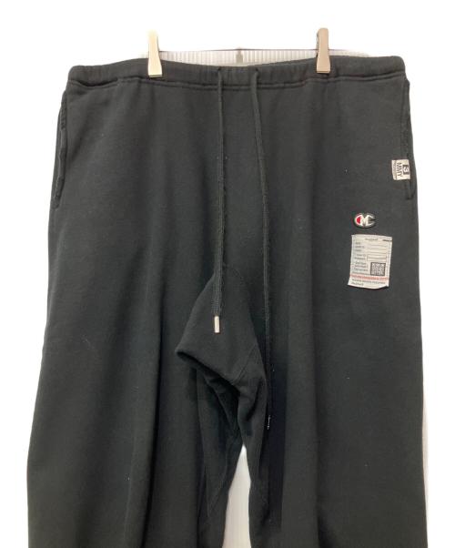 Maison MIHARA YASUHIRO（メゾン ミハラ ヤスヒロ）Maison MIHARA YASUHIRO (メゾン ミハラ ヤスヒロ) ディストレスト スウェットパンツ ブラック サイズ:46の古着・服飾アイテム