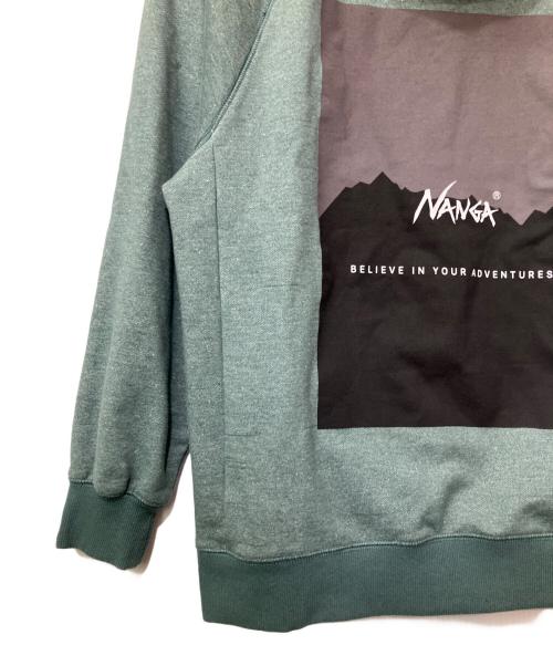 NANGA（ナンガ）NANGA (ナンガ) Grand PARK (グランド パーク) プルオーバーパーカー グリーン サイズ:Mの古着・服飾アイテム