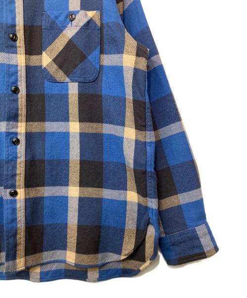 SUGAR CANE（シュガーケーン）SUGAR CANE (シュガーケーン) 長袖シャツ ベージュ×ブルー サイズ:Mの古着・服飾アイテム