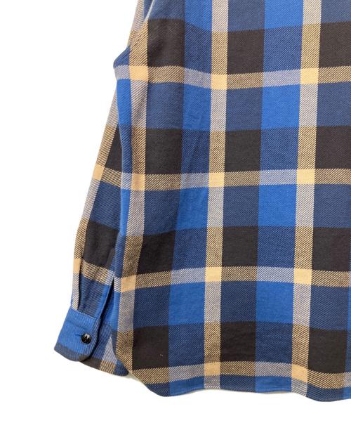 SUGAR CANE（シュガーケーン）SUGAR CANE (シュガーケーン) 長袖シャツ ベージュ×ブルー サイズ:Mの古着・服飾アイテム