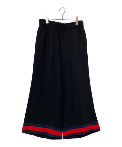 GUCCI（グッチ）GUCCI (グッチ) クロップドワイドパンツ ブラック サイズ:Sの古着・服飾アイテム