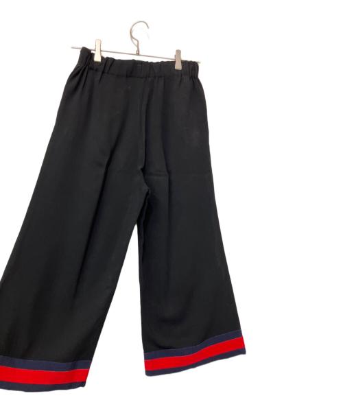 GUCCI（グッチ）GUCCI (グッチ) クロップドワイドパンツ ブラック サイズ:Sの古着・服飾アイテム