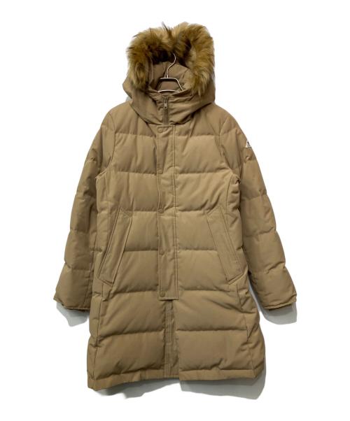 GEVACO（ゲバコ）GEVACO (ゲバコ) タッサーロングダウンジャケット ベージュ サイズ:38の古着・服飾アイテム